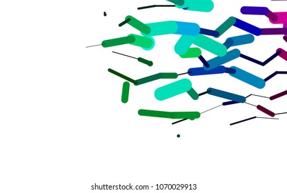 Dark Multicolor, Rainbow vector background with straight lines. Decorative shining illustration with lines on abstract template. Best design for your ad, poster, banner.