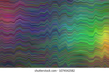 Dark Multicolor, Rainbow vector background with abstract lines. Geometric illustration in marble style with gradient.  Marble design for your web site.