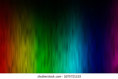 Dark Multicolor, Rainbow vector background with straight lines. Glitter abstract illustration with colored sticks. Best design for your ad, poster, banner.