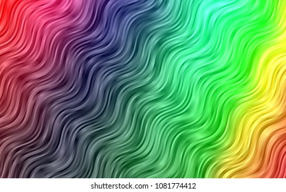 Dark Multicolor, Rainbow vector background with bubble shapes. Brand-new colored illustration in marble style with gradient. The best blurred design for your business.