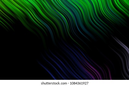 Dark Multicolor, Rainbow vector background with lava shapes. Geometric illustration in marble style with gradient.  The best blurred design for your business.