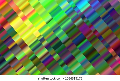 Dark Multicolor, Rainbow vector background with straight lines. Blurred decorative design in simple style with lines. Smart design for your business advert.