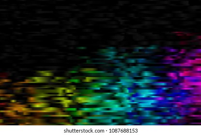 Dark Multicolor, Rainbow vector background with straight lines. Modern geometrical abstract illustration with staves. The pattern can be used for websites.