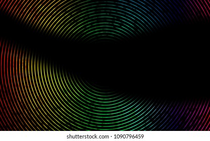 Dark Multicolor, Rainbow vector background with bent ribbons. Brand new colored illustration in marble style with gradient. Marble design for your web site.