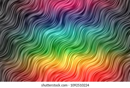 Dark Multicolor, Rainbow vector background with bubble shapes. A completely new color illustration in marble style. Pattern for your business design.