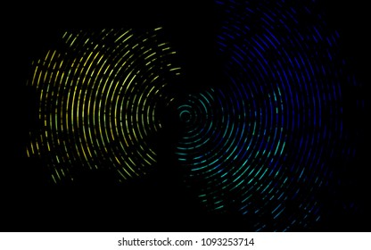 Dark Multicolor, Rainbow vector background with liquid shapes. Modern gradient abstract illustration with bandy lines. Textured wave pattern for backgrounds.