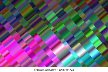 Dark Multicolor, Rainbow vector background with straight lines. Shining colored illustration with narrow lines. The template can be used as a background.