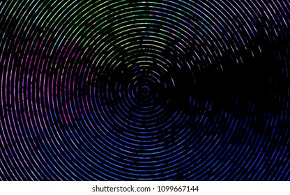 Dark Multicolor, Rainbow vector background with bubble shapes. Shining illustration, which consist of blurred lines, circles. The template for cell phone backgrounds.