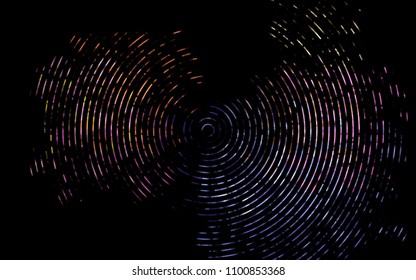 Dark Multicolor, Rainbow vector background with abstract lines. An elegant bright illustration with gradient. New composition for your brand book.