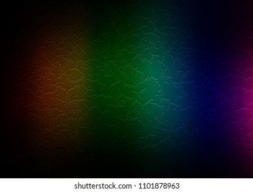Dark Multicolor, Rainbow vector background with bent lines. Brand new colored illustration in marble style with gradient. Marble design for your web site.