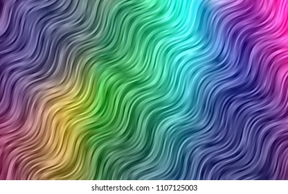 Dark Multicolor, Rainbow vector background with lava shapes. Geometric illustration in marble style with gradient.  New composition for your brand book.