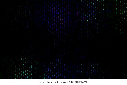 Dark Multicolor, Rainbow vector  background with dots. Abstract illustration with colored bubbles in nature style. The pattern can be used for ads, leaflets of liquid.