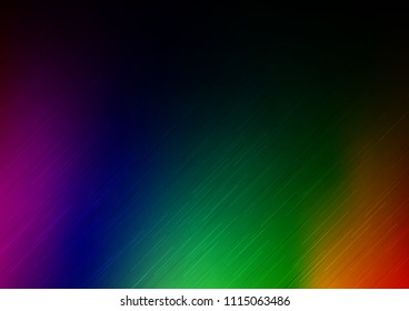 Dark Multicolor, Rainbow vector background with straight lines. Blurred decorative design in simple style with lines. The pattern can be used for websites.