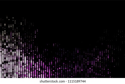 Dark Multicolor, Rainbow vector  background with bubbles. Abstract illustration with colored bubbles in nature style. Pattern can be used as texture of water, rain drops.