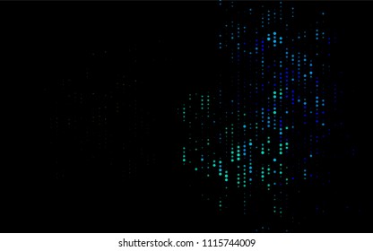 Dark Multicolor, Rainbow vector  background with dots. Glitter abstract illustration with blurred drops of rain. New design for ad, poster, banner of your website.