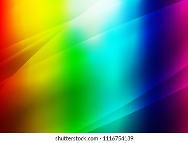 Dark Multicolor, Rainbow vector background with straight lines. Decorative shining illustration with lines on abstract template. The pattern can be used for websites.