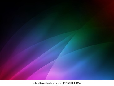 Dark Multicolor, Rainbow vector background with straight lines. Blurred decorative design in simple style with lines. The pattern can be used as ads, poster, banner for commercial.