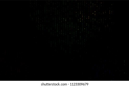 Dark Multicolor, Rainbow vector  background with bubbles. Modern abstract illustration with colorful water drops. Completely new template for your brand book.