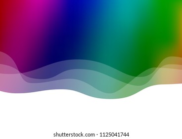 Dark Multicolor, Rainbow vector background with bent ribbons. A vague circumflex abstract illustration with gradient. Marble style for your business design.