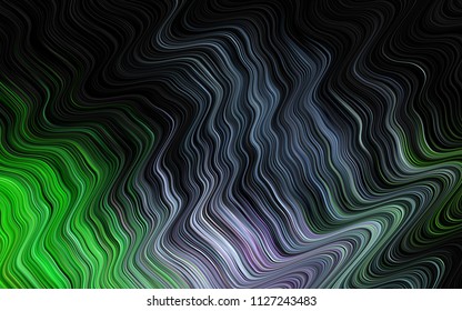 Dark Multicolor, Rainbow vector background with lava shapes. Shining crooked illustration in marble style. Marble design for your web site.