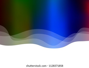 Dark Multicolor, Rainbow vector background with lamp shapes. A sample with blurred bubble shapes. A completely new template for your business design.