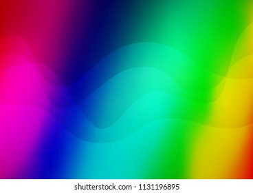 Dark Multicolor, Rainbow vector background with lava shapes. Colorful illustration in abstract marble style with gradient. A completely new marble design for your business.