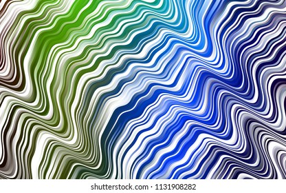 Dark Multicolor, Rainbow vector background with bubble shapes. Glitter abstract illustration with wry lines. New composition for your brand book.