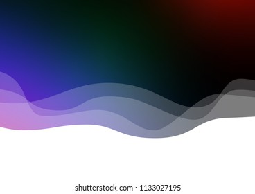Dark Multicolor, Rainbow vector background with bubble shapes. Modern gradient abstract illustration with bandy lines. A completely new marble design for your business.