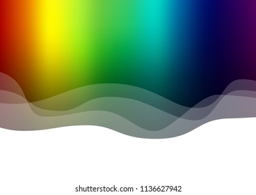 Dark Multicolor, Rainbow vector background with liquid shapes. Brand new colored illustration in marble style with gradient. A completely new marble design for your business.