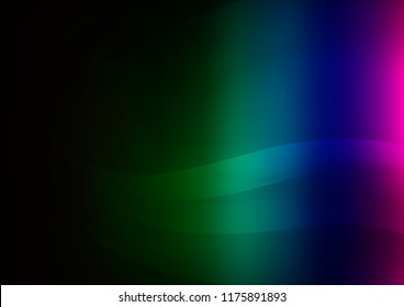 Dark Multicolor, Rainbow vector background with lamp shapes. Geometric illustration in marble style with gradient.  Pattern for your business design.