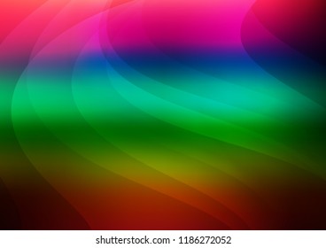 Dark Multicolor, Rainbow vector background with straight lines. Glitter abstract illustration with colored sticks. The pattern can be used for busines ad, booklets, leaflets
