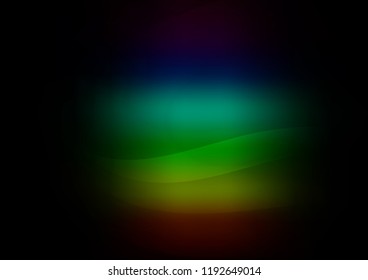 Dark Multicolor, Rainbow vector background with lava shapes. Creative geometric illustration in marble style with gradient. A completely new marble design for your business.