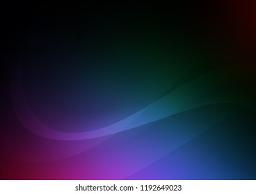Dark Multicolor, Rainbow vector background with liquid shapes. Creative geometric illustration in marble style with gradient. A completely new template for your business design.