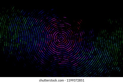 Dark Multicolor, Rainbow vector background with lava shapes. Brand new colored illustration in marble style with gradient. A completely new template for your business design.