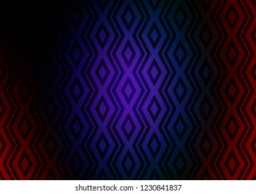 Dark Multicolor, Rainbow vector background with lines, rhombuses. Shining colorful illustration with lines, rectangles. Pattern for ads, posters, banners.