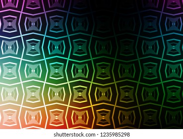 Dark Multicolor, Rainbow vector background with straight lines. Blurred decorative design in simple style with lines. Pattern for business booklets, leaflets.