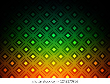 Dark Multicolor, Rainbow vector background with lines, rhombuses. Colorful decorative design in simple style with lines, rhombuses. Smart design for your business advert.