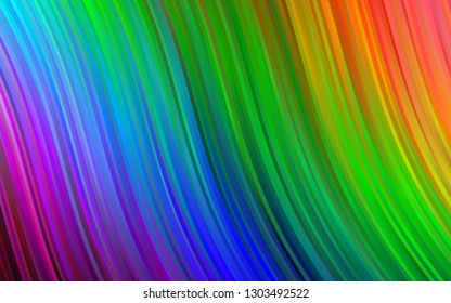 Dark Multicolor, Rainbow vector background with bubble shapes. A vague circumflex abstract illustration with gradient. Brand new design for your ads, poster, banner.