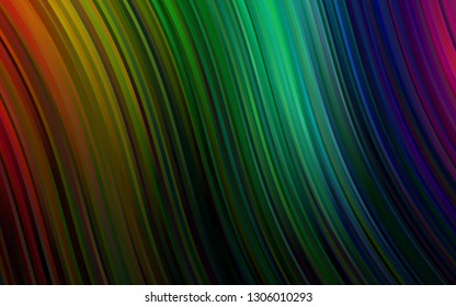 Dark Multicolor, Rainbow vector background with lava shapes. Creative illustration in halftone marble style with gradient. The best blurred design for your business.