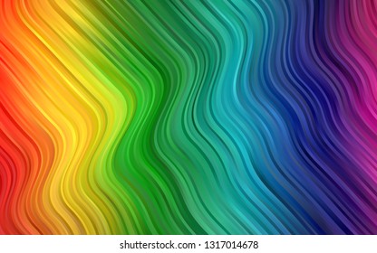 Dark Multicolor, Rainbow vector background with lava shapes. Geometric illustration in marble style with gradient.  A new texture for your  ad, booklets, leaflets.