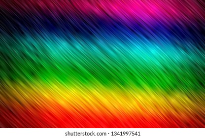 Dark Multicolor, Rainbow vector background with bubble shapes. Colorful illustration in abstract marble style with gradient. A completely new template for your business design.