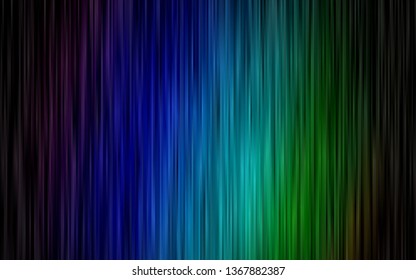 Dark Multicolor, Rainbow vector background with straight lines. Glitter abstract illustration with colored sticks. Pattern for business booklets, leaflets.