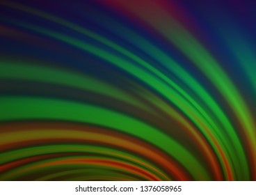 Dark Multicolor, Rainbow vector background with bubble shapes. A completely new color illustration in marble style. A completely new marble design for your business.