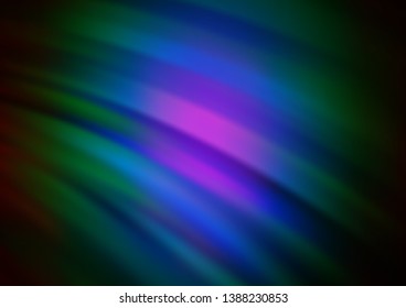 Dark Multicolor, Rainbow vector background with lava shapes. Creative illustration in halftone marble style with gradient. A new texture for your  ad, booklets, leaflets.