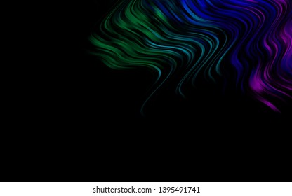 Dark Multicolor, Rainbow vector background with lava shapes. Creative illustration in halftone marble style with gradient. Pattern for your business design.