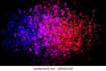 Dark Multicolor, Rainbow vector background with rectangles. Illustration with set of colorful rectangles. Pattern can be used for websites.