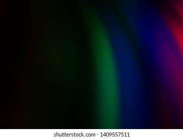Dark Multicolor, Rainbow vector background with lamp shapes. A vague circumflex abstract illustration with gradient. Pattern for your business design.