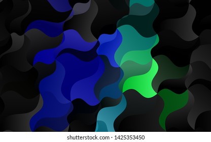 Dark Multicolor, Rainbow vector background with bubble shapes. Brand new colored illustration in marble style with gradient. Pattern for your business design.