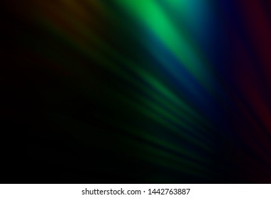Dark Multicolor, Rainbow vector background with straight lines. Glitter abstract illustration with colored sticks. Smart design for your business advert.