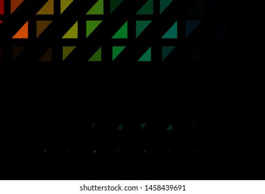Dark Multicolor, Rainbow vector background with bubbles. Illustration with set of shining colorful abstract circles. Pattern for ads, leaflets.